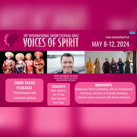 Titelbild zur Veranstaltung Voices of Spirit - 10. Chorfestival Graz