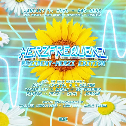 Titelbild zur Veranstaltung HERZFREQUENZ: RESIDENT-HERZI EDITION