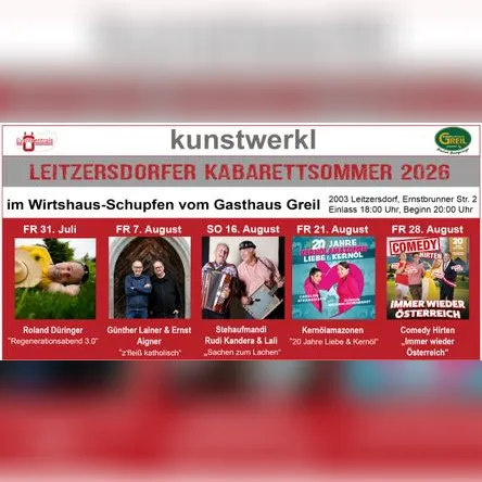 Titelbild zur Veranstaltung Leitzersdorfer Kabarettsommer
