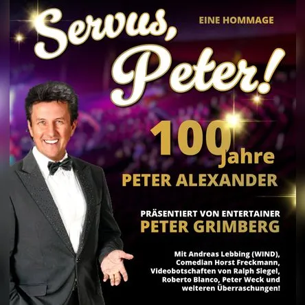 Titelbild zur Veranstaltung Servus Peter - Wir gratulieren