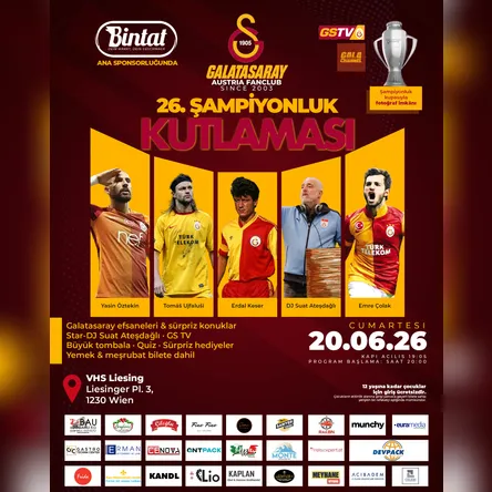 Titelbild zur Veranstaltung Galatasaray Meisterschaftsfeier