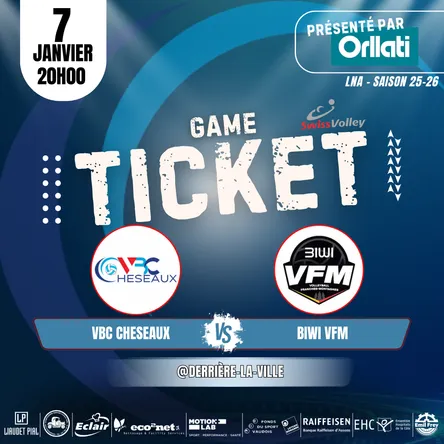 Titelbild zur Veranstaltung VBC Cheseaux vs Biwi VFM