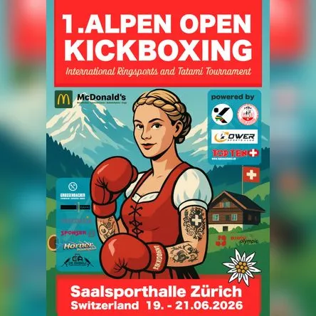 Titelbild zur Veranstaltung 1. Alpen Open - Kickboxing Tournament