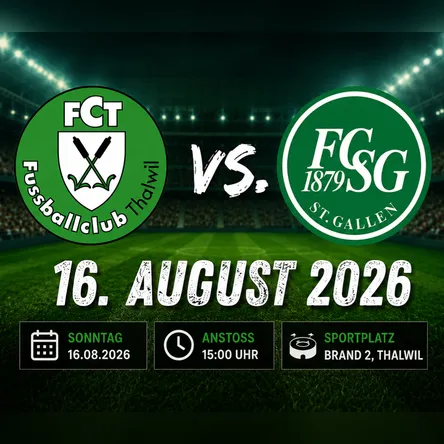 Titelbild zur Veranstaltung FC Thalwil vs. FC St.Gallen