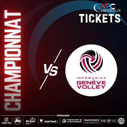 Titelbild zur Veranstaltung VBC Cheseaux vs Infomaniak Genève Volley