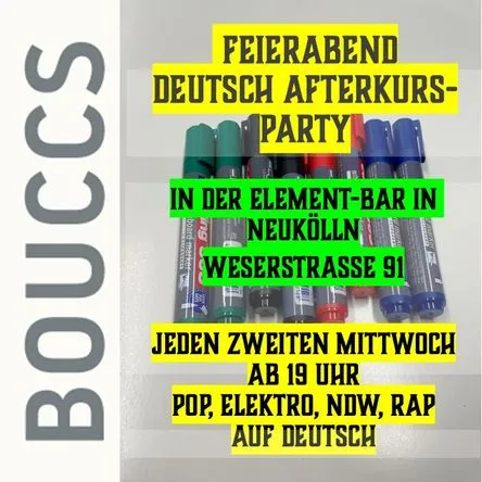 Titelbild zur Veranstaltung Feierabend - Afterkurs-Deutsch