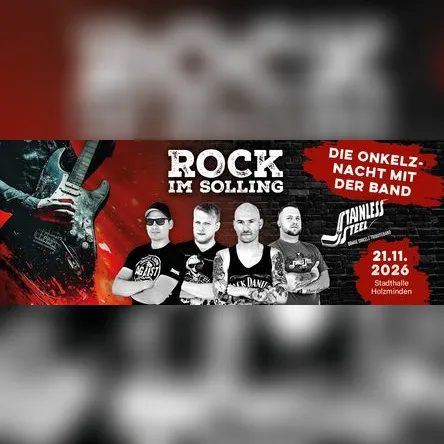 Titelbild zur Veranstaltung Die Onkelz-Nacht mit Stainless Steel