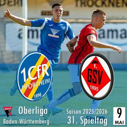 Titelbild zur Veranstaltung 1. CfR Pforzheim - 1. Göppinger SV