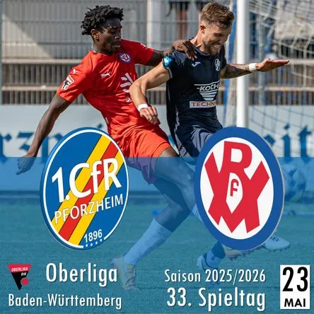 Titelbild zur Veranstaltung 1. CfR Pforzheim - VfR Mannheim