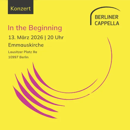 Titelbild zur Veranstaltung "In the Beginning"