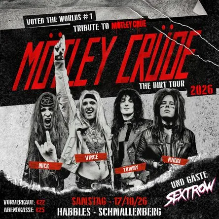 Titelbild zur Veranstaltung Mötley Crüde (UK)