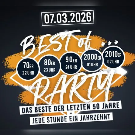 Titelbild zur Veranstaltung Best of...Party 2026 Werne