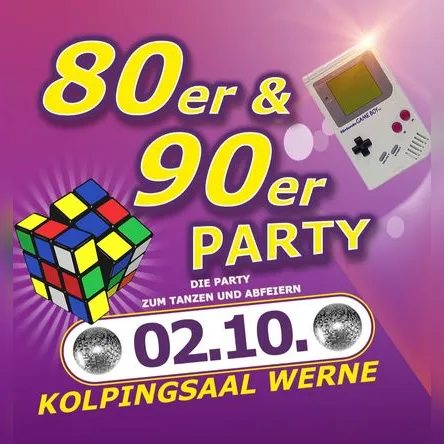 Titelbild zur Veranstaltung 80er & 90er Party 2026 Werne