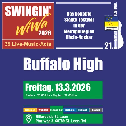 Titelbild zur Veranstaltung Buffalo High @ SWIWA 2026