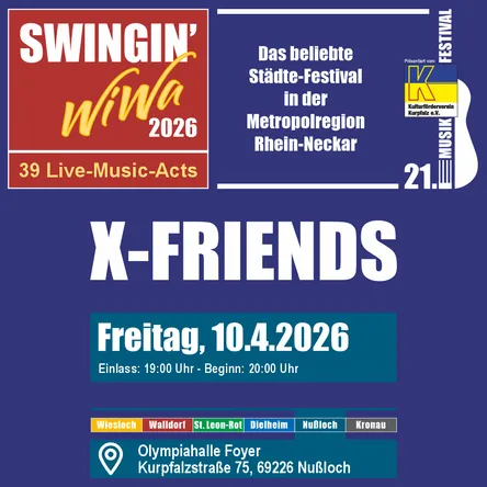 Titelbild zur Veranstaltung X - Friends @ SWIWA 2026