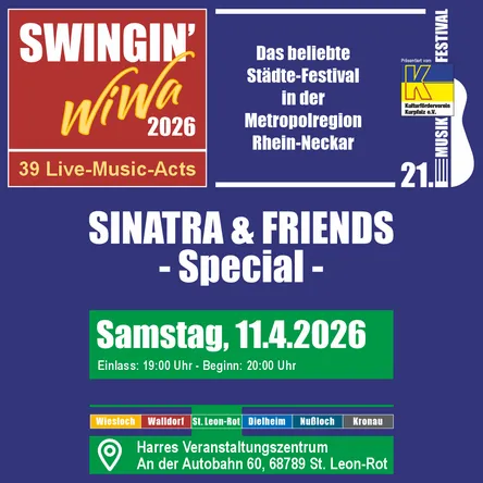 Titelbild zur Veranstaltung Sinatra & Friends @ SWIWA 2026