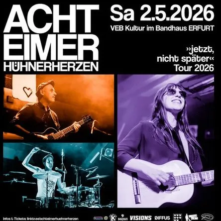 Titelbild zur Veranstaltung ACHT EIMER HÜHNERHERZEN