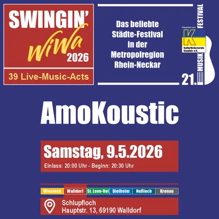 Titelbild zur Veranstaltung AmoKoustic @ SWIWA 2026