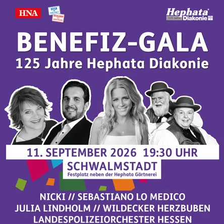Titelbild zur Veranstaltung Benefiz-Gala 125 Jahre Hephata Diakonie