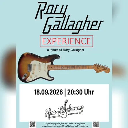 Titelbild zur Veranstaltung Rory Gallagher Experience LIVE!