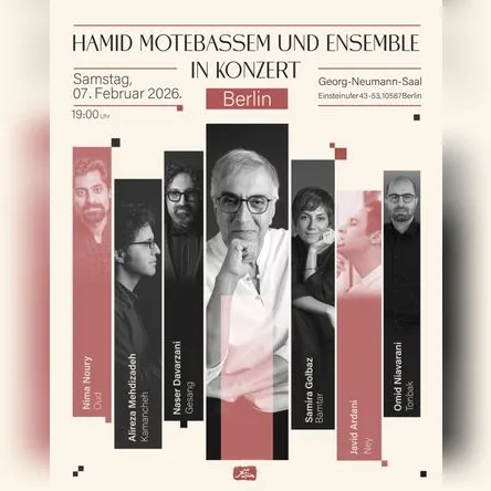 Titelbild zur Veranstaltung Hamid Motebassem und Ensemble in Konzert