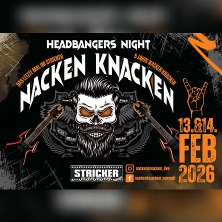 Titelbild zur Veranstaltung Kombi-Ticket | Nacken Knacken Festival