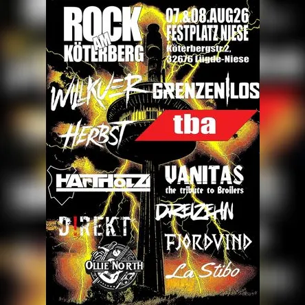 Titelbild zur Veranstaltung Rock am Köterberg 2026
