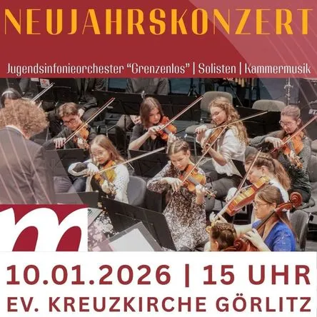 Titelbild zur Veranstaltung Neujahrskonzert Musikschule "J.A.Hiller"