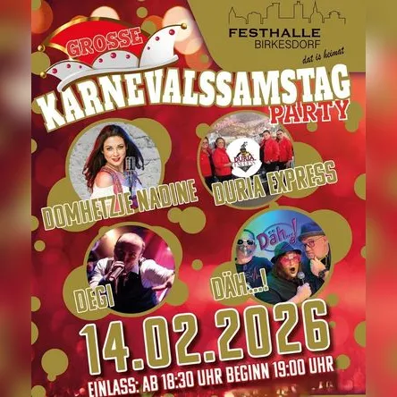 Titelbild zur Veranstaltung Karnevalssamstag-Party