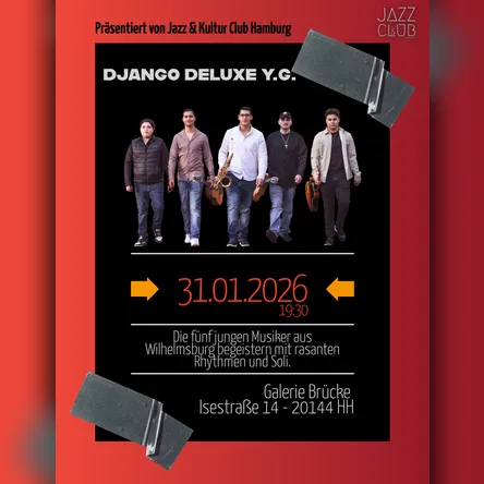 Titelbild zur Veranstaltung Django Deluxe Y.G.