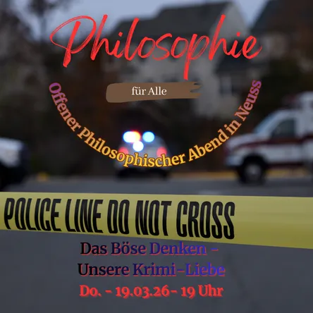 Titelbild zur Veranstaltung Das Böse denken. Warum wir Krimis lieben