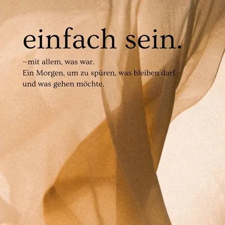 Titelbild zur Veranstaltung Einfach sein