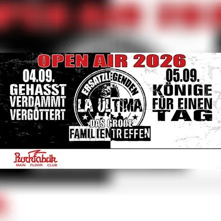 Titelbild zur Veranstaltung Rockfabrik Open Air 2026 / Tag 1+2 Kombi
