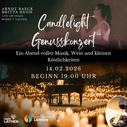 Titelbild zur Veranstaltung Candlelight Genusskonzert