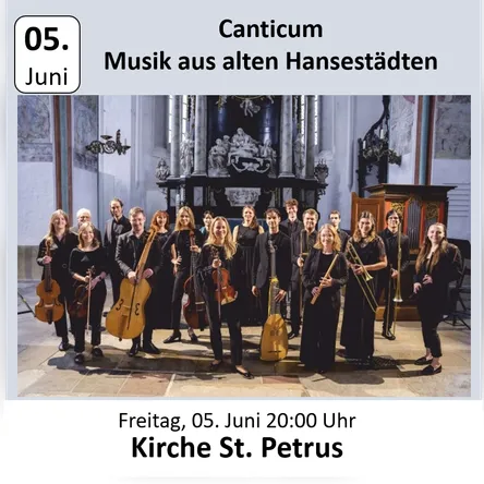 Titelbild zur Veranstaltung Canticum - Musik aus alten Hansestädten