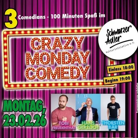 Titelbild zur Veranstaltung Crazy Monday Comedy