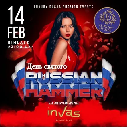 Titelbild zur Veranstaltung RUSSIAN HAMMER - Valentinstag Special