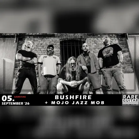 Titelbild zur Veranstaltung Bushfire + Mojo Jazz Mob