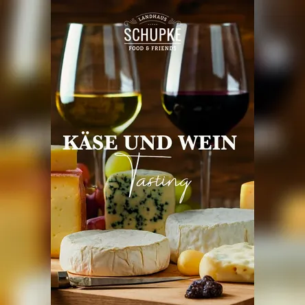 Titelbild zur Veranstaltung Wein- & Käse-Tasting für 2 Personen