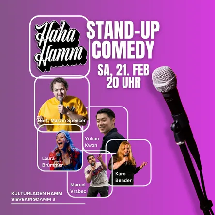 Titelbild zur Veranstaltung HaHaHamm Stand-Up Comedy #42