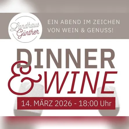 Titelbild zur Veranstaltung Dinner & Wine