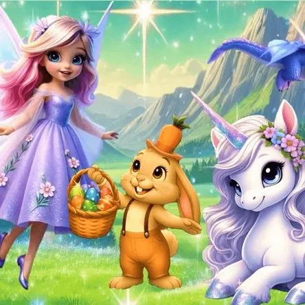 Titelbild zur Veranstaltung Puppentheater-Glittery&das Oster-Einhorn