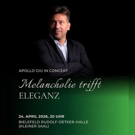 Titelbild zur Veranstaltung Apollo Giu - Klavierkonzert hautnah