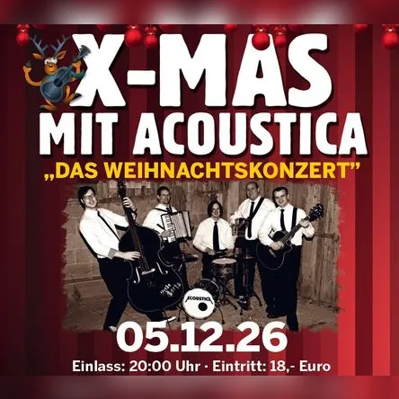 Titelbild zur Veranstaltung X-Mas mit Acoustica 2026