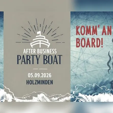 Titelbild zur Veranstaltung After Business Partyboat Holzminden