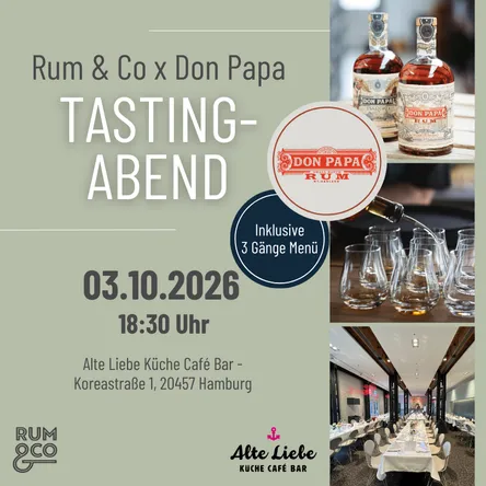 Titelbild zur Veranstaltung Rum & Co x Don Papa Rum Tasting-Abend