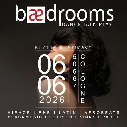 Titelbild zur Veranstaltung bedrooms - Blackmusic - Kinky Party