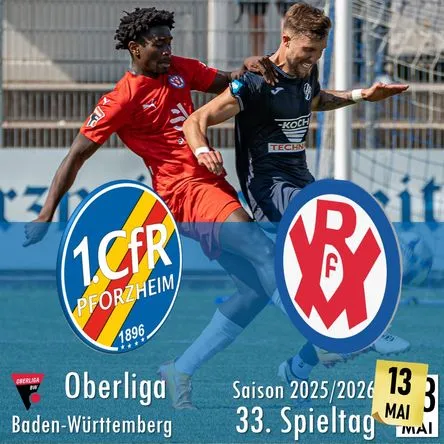 Titelbild zur Veranstaltung 1. CfR Pforzheim - VfR Mannheim