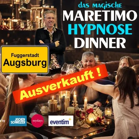 Titelbild zur Veranstaltung Das magische Hypnose-Dinner Augsburg