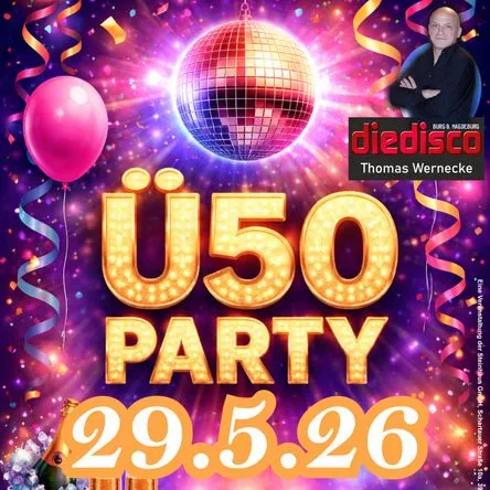 Titelbild zur Veranstaltung Ü50 Party